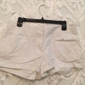 White J crew shorts